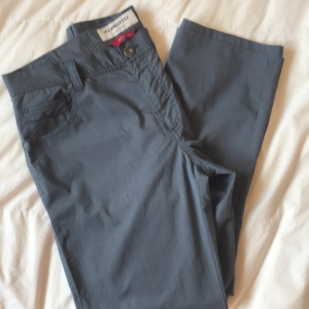 COPY - Alberto Modern Fit waist 35 grey Ceramica cotton pants EUC